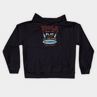 Funny Viola Saying for Viola Player Kids Hoodie